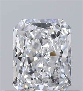 Picture of Natural Diamond 0.37 Carats, Radiant with  Cut, E Color, VVS1 Clarity and Certified by GIA