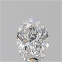 Natural Diamond 0.51 Carats, Oval with  Cut, F Color, IF Clarity and Certified by GIA