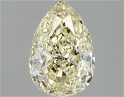 Picture of Lab Grown Diamond 2.04 Carats, Pear with  Cut, Fancy Intense Yellow Color, VS1 Clarity and Certified by IGI