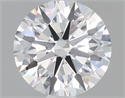 Lab Grown Diamond 1.03 Carats, Round with Ideal Cut, D Color, VVS2 Clarity and Certified by IGI