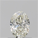 Diamante Natural 0.50 quilates, Ovalado , Color L, claridad VVS1 y certificado GIA
