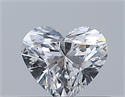 Natural Diamond 0.34 Carats, Heart with  Cut, E Color, VVS2 Clarity and Certified by GIA