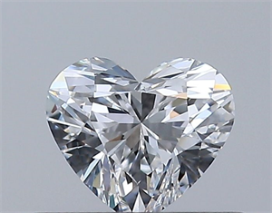 Picture of Natural Diamond 0.34 Carats, Heart with  Cut, E Color, VVS2 Clarity and Certified by GIA