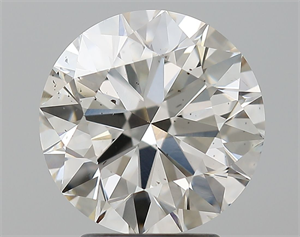 Foto Diamante Natural 3.01 quilates, Redondo , Color L, claridad SI1 y certificado GIA de