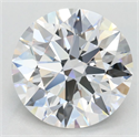 Lab Grown Diamond 3.03 Carats, Round with Excellent Cut, D Color, VVS1 Clarity and Certified by GIA