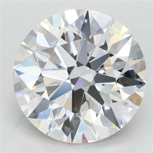 Picture of Lab Grown Diamond 3.03 Carats, Round with Excellent Cut, D Color, VVS1 Clarity and Certified by GIA