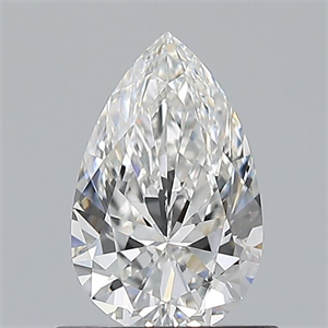 Picture of Natural Diamond 0.74 Carats, Pear with  Cut, F Color, VVS2 Clarity and Certified by GIA