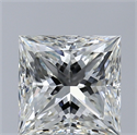 Natural Diamond 1.51 Carats, Princess with  Cut, I Color, VVS1 Clarity and Certified by GIA