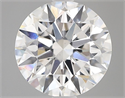 Lab Grown Diamond 2.02 Carats, Round with Ideal Cut, D Color, VS1 Clarity and Certified by IGI