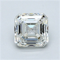 Natural Diamond 1.20 Carats, Asscher with  Cut, J Color, VS2 Clarity and Certified by GIA