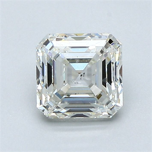 Picture of Natural Diamond 1.20 Carats, Asscher with  Cut, J Color, VS2 Clarity and Certified by GIA