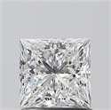 Natural Diamond 1.01 Carats, Princess with  Cut, E Color, VS1 Clarity and Certified by GIA