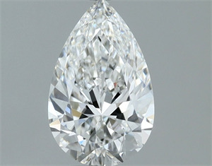 Picture of Natural Diamond 0.60 Carats, Pear with  Cut, F Color, VS1 Clarity and Certified by GIA