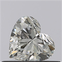 Natural Diamond 0.40 Carats, Heart with  Cut, F Color, IF Clarity and Certified by GIA