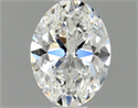 Natural Diamond 0.50 Carats, Oval with  Cut, E Color, VS2 Clarity and Certified by GIA