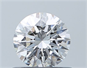 Diamante Natural 0.52 quilates, Redondo , Color E, claridad SI1 y certificado GIA
