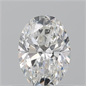 Natural Diamond 0.50 Carats, Oval with  Cut, F Color, VS1 Clarity and Certified by GIA