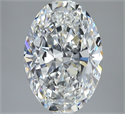 Diamante Natural 3.01 quilates, Ovalado , Color F, claridad SI1 y certificado GIA