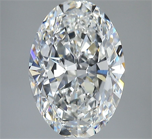 Foto Diamante Natural 3.01 quilates, Ovalado , Color F, claridad SI1 y certificado GIA de