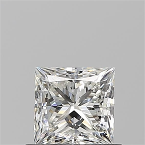 Picture of Natural Diamond 0.61 Carats, Princess with  Cut, H Color, VS1 Clarity and Certified by GIA