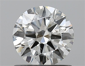 Picture of Natural Diamond 0.80 Carats, Round with Excellent Cut, I Color, SI2 Clarity and Certified by GIA