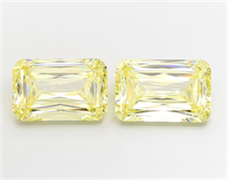 Picture of Lab Grown Diamond 5.65 Carats, Cushion with  Cut, Fancy Intense Yellow Color, VS1 Clarity and Certified by IGI