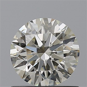 Picture of Natural Diamond 0.61 Carats, Round with Excellent Cut, L Color, SI2 Clarity and Certified by GIA