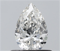 Natural Diamond 0.50 Carats, Pear with  Cut, G Color, SI1 Clarity and Certified by IGI