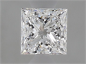 Natural Diamond 0.52 Carats, Princess with  Cut, E Color, VVS1 Clarity and Certified by GIA
