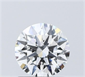 Lab Grown Diamond 1.05 Carats, Round with Ideal Cut, D Color, VVS2 Clarity and Certified by IGI