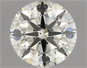 Natural Diamond 1.31 Carats, Round with Excellent Cut, L Color, VS2 Clarity and Certified by IGI