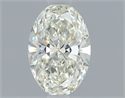 Natural Diamond 0.50 Carats, Oval with  Cut, K Color, VVS2 Clarity and Certified by GIA