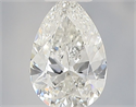 Natural Diamond 0.36 Carats, Pear with  Cut, G Color, VS2 Clarity and Certified by IGI