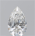 Natural Diamond 0.51 Carats, Pear with  Cut, G Color, VS2 Clarity and Certified by GIA