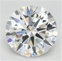 Lab Grown Diamond 3.01 Carats, Round with Ideal Cut, D Color, IF Clarity and Certified by IGI