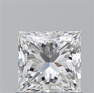Picture of Natural Diamond 1.03 Carats, Princess with  Cut, G Color, VS2 Clarity and Certified by GIA