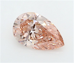 Picture of Lab Grown Diamond 1.51 Carats, Pear with  Cut, Fancy Intense Pink Color, VVS2 Clarity and Certified by IGI