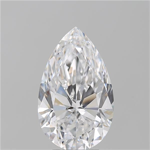 Picture of Natural Diamond 5.01 Carats, Pear with  Cut, D Color, VS1 Clarity and Certified by GIA
