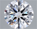 Lab Grown Diamond 3.01 Carats, Round with Ideal Cut, D Color, VVS1 Clarity and Certified by IGI