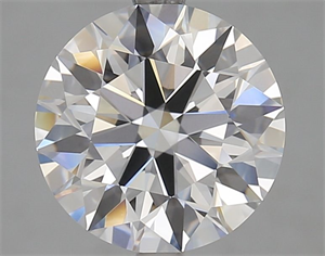 Picture of Lab Grown Diamond 3.51 Carats, Round with Ideal Cut, D Color, VVS1 Clarity and Certified by IGI