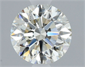 Natural Diamond 0.91 Carats, Round with Excellent Cut, L Color, VVS2 Clarity and Certified by GIA