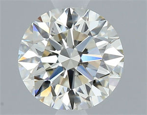 Picture of Natural Diamond 0.91 Carats, Round with Excellent Cut, L Color, VVS2 Clarity and Certified by GIA