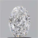 Natural Diamond 0.70 Carats, Oval with  Cut, D Color, VS1 Clarity and Certified by GIA
