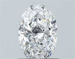 Foto Diamante Natural 0.80 quilates, Ovalado , Color E, claridad SI2 y certificado GIA de