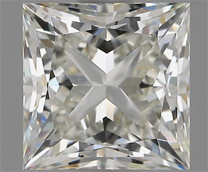 Picture of Natural Diamond 1.70 Carats, Princess with  Cut, J Color, VVS2 Clarity and Certified by GIA