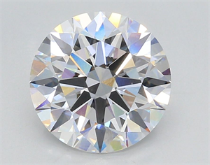 Picture of Lab Grown Diamond 3.04 Carats, Round with Excellent Cut, D Color, VS1 Clarity and Certified by GIA