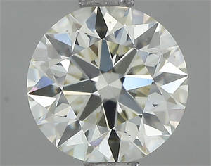 Picture of Natural Diamond 0.91 Carats, Round with Excellent Cut, J Color, VS2 Clarity and Certified by IGI