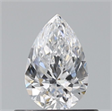 Natural Diamond 0.50 Carats, Pear with  Cut, D Color, VVS2 Clarity and Certified by GIA