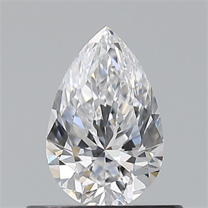 Picture of Natural Diamond 0.50 Carats, Pear with  Cut, D Color, VVS2 Clarity and Certified by GIA