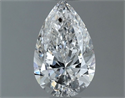 Natural Diamond 0.70 Carats, Pear with  Cut, F Color, SI1 Clarity and Certified by GIA